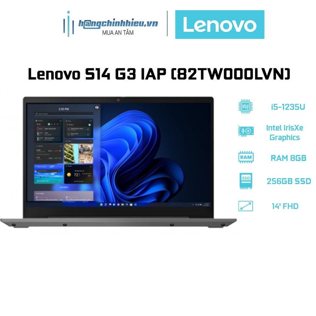 Laptop Lenovo S14 G3 IAP(82TW000LVN (i5-1235U | 8GB | 256GB | Intel Iris Xe Graphics | 14' FHD | Win 11) Hàng chính hãng