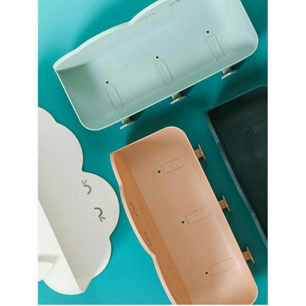 Kệ nhà tắm hình đám mây GD474-KNTMay3M mẫu mới có 3 móc treo đồ tiện dụng, kệ để đồ hình đám mây có 3 móc cute dễ thương