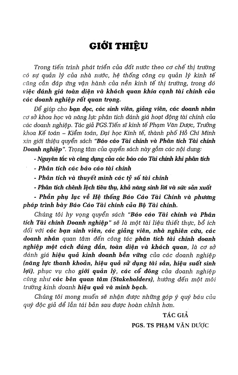 Báo Cáo Và Phân Tích Tài Chính Doanh Nghiệp - KT