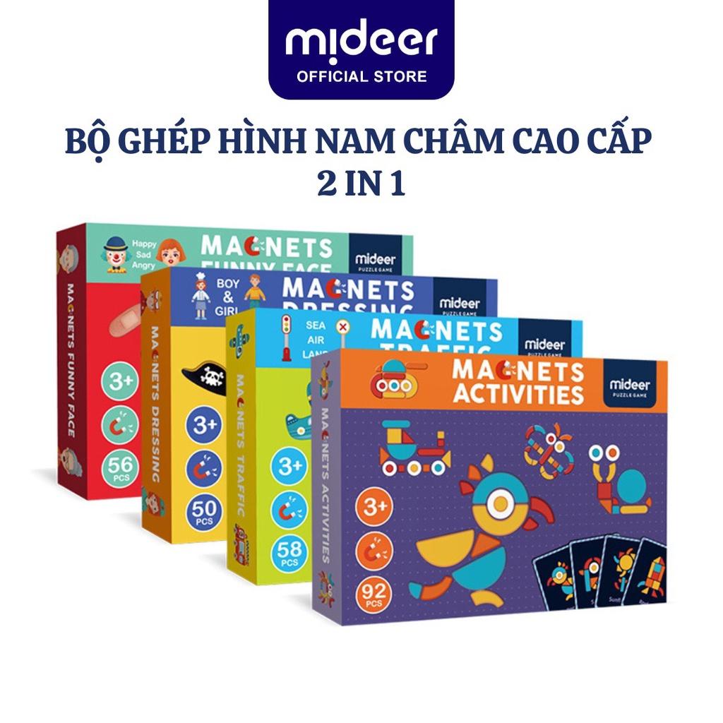 Xếp Hình Nam Châm Mideer Magenetic Game, Bộ đồ Chơi Tư Duy Trí Tuệ Cho Bé 2 3 4 5 Tuổi