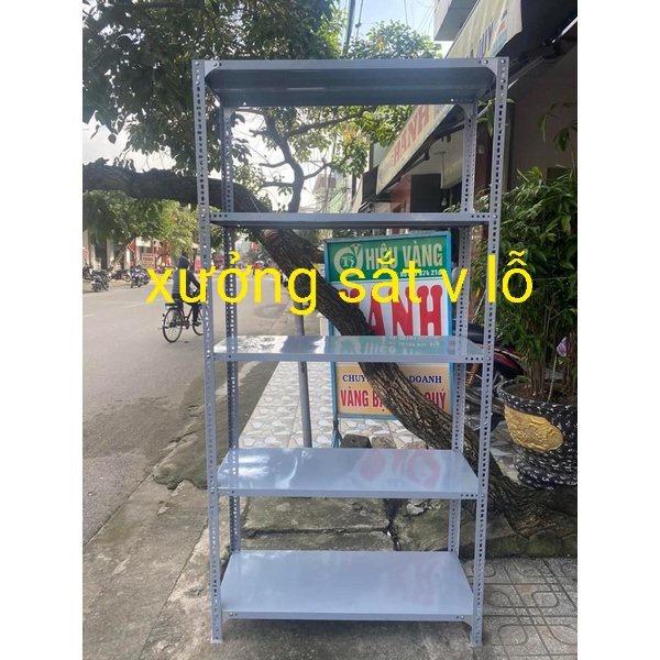 kệ sắt mâm v lỗ( Rộng 40cm x Dài 1M) cao 60-80-1M-1,2M ,nhiều tầng