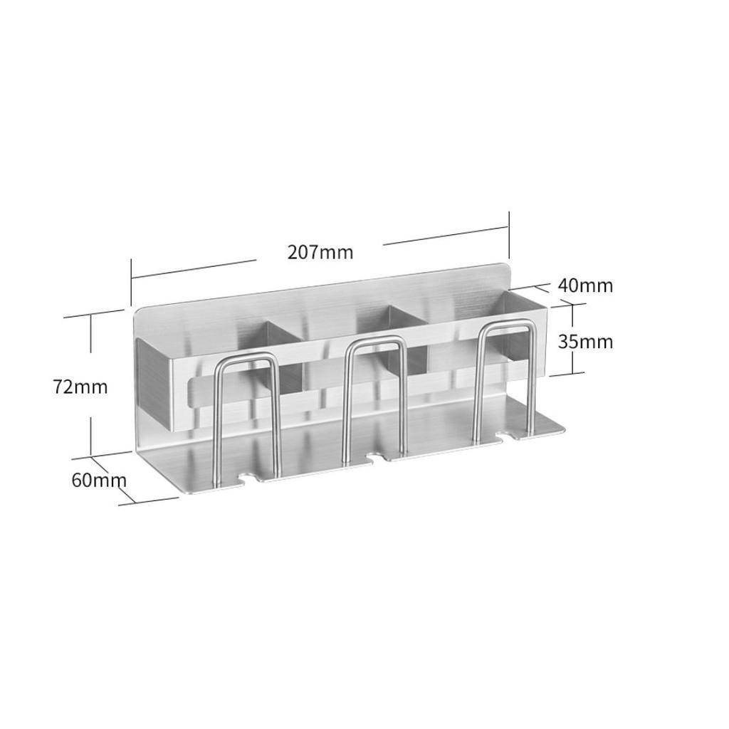 Giá INOX dán để bàn chải và cốc HÀNG ĐẸP