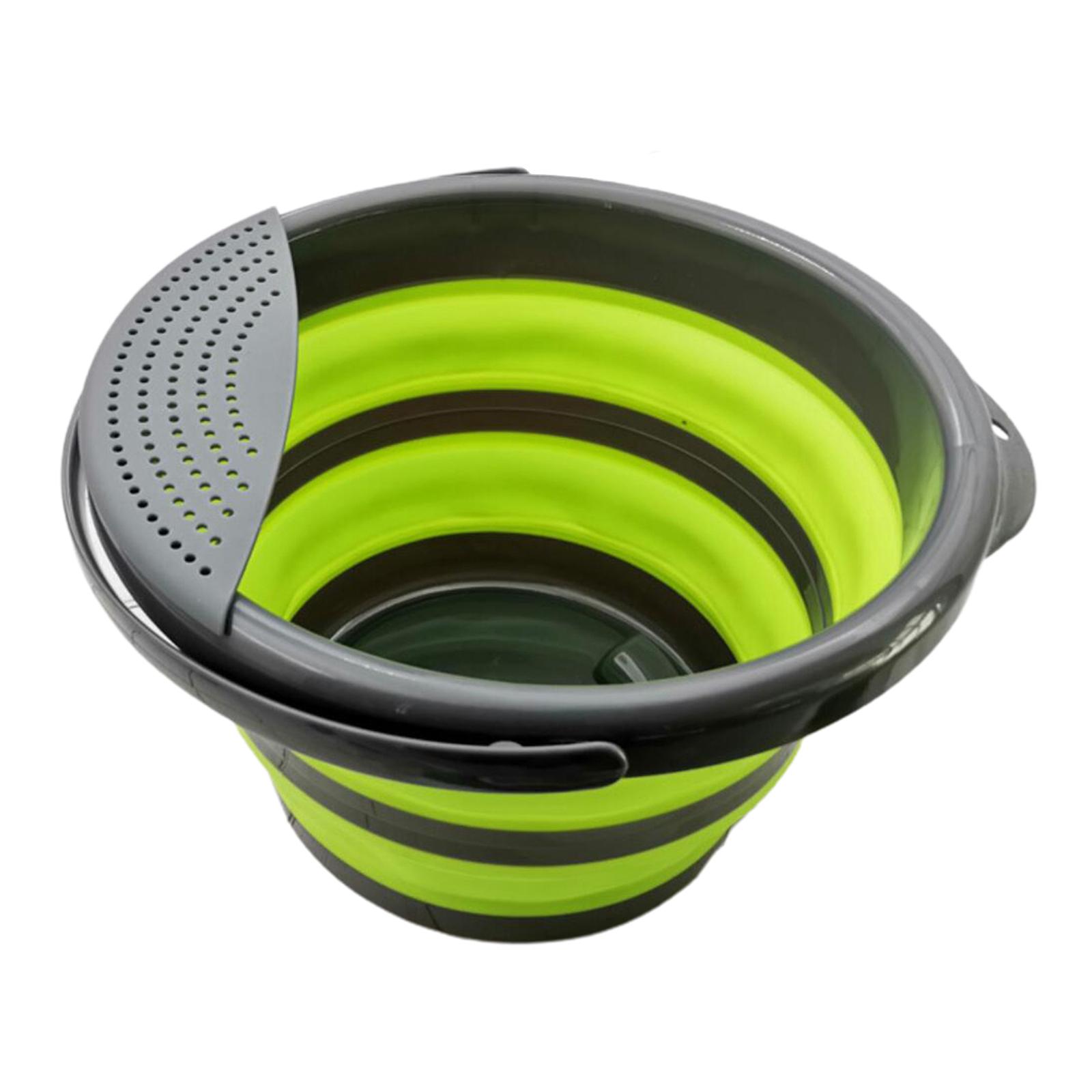 Collapsible Bucket Compact Storage Folding Kitchen Fishing Water Pail 5L