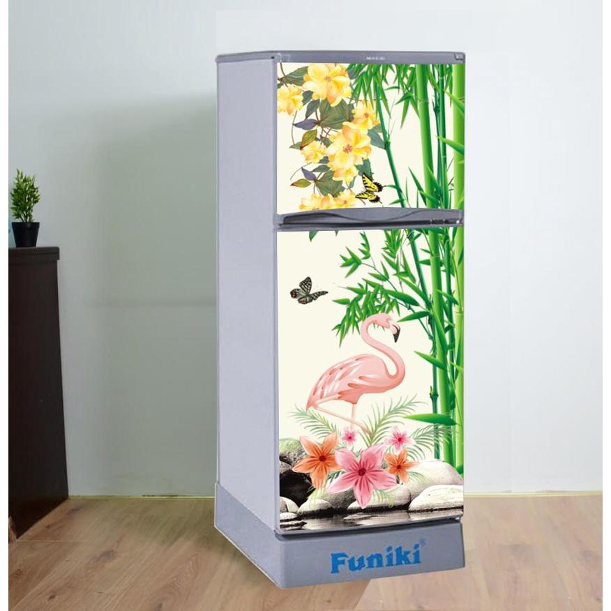 DECAL DÁN TỦ LẠNH MẪU HỒNG HẠC 5 ĐẸP - BỀN - SANG