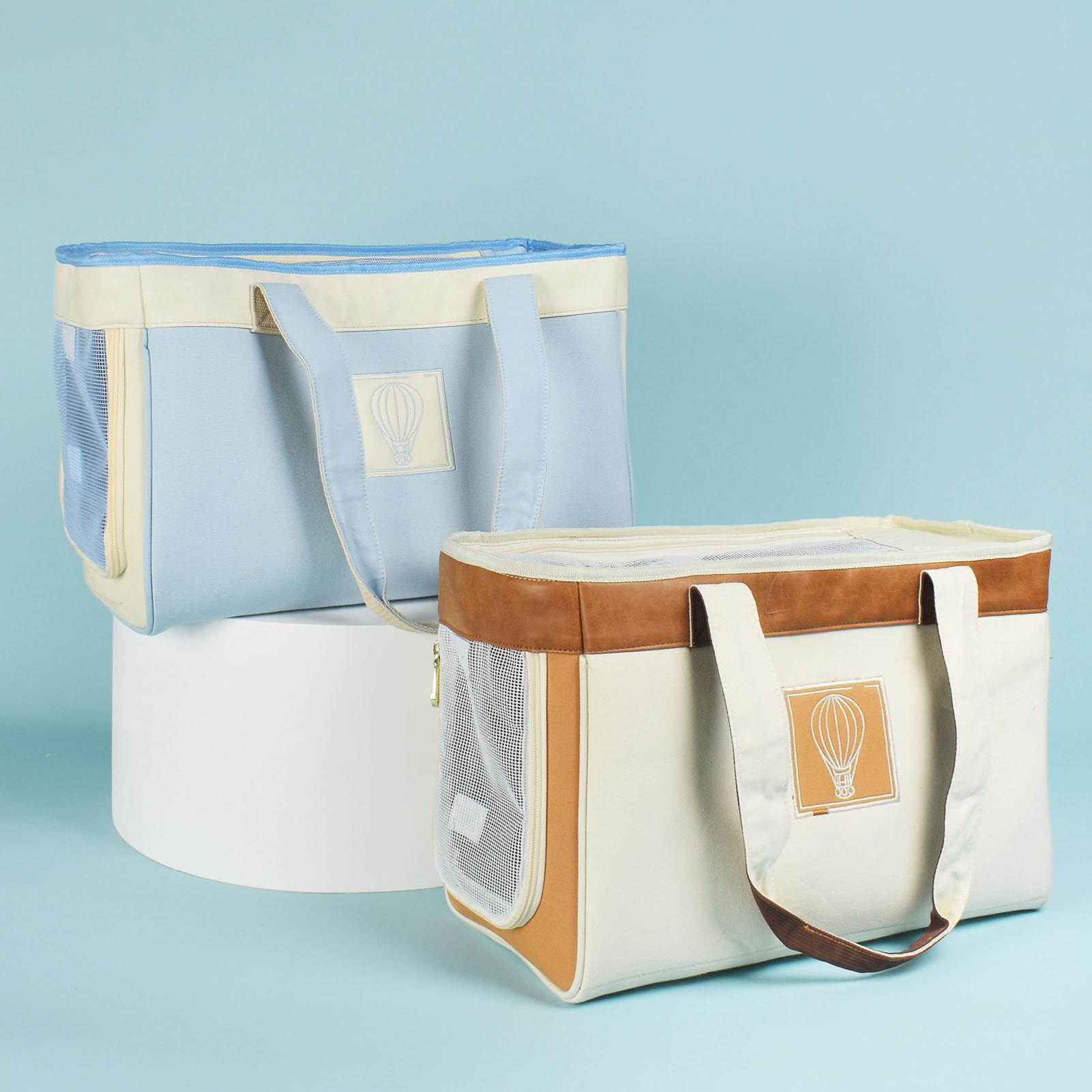 Balo Du Lịch Dạng Túi Canvas Có Lưới Siêu Nhẹ Đựng Thú Cưng Có Thể Mở Rộng Dung Tích Tiện Dụng Cho Cắm Trại Dã Ngoại
