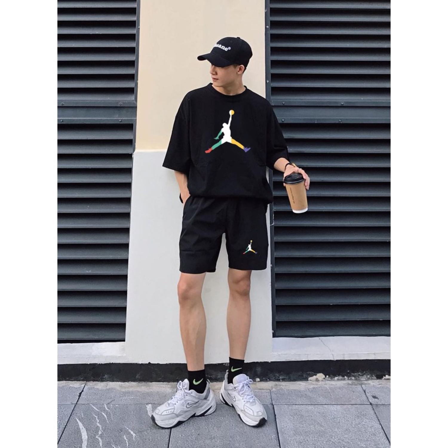 Bộ Quần Áo Thun Unisex JD Form Rộng Chất Cotton Cao Cấp Siêu Thoáng Mát