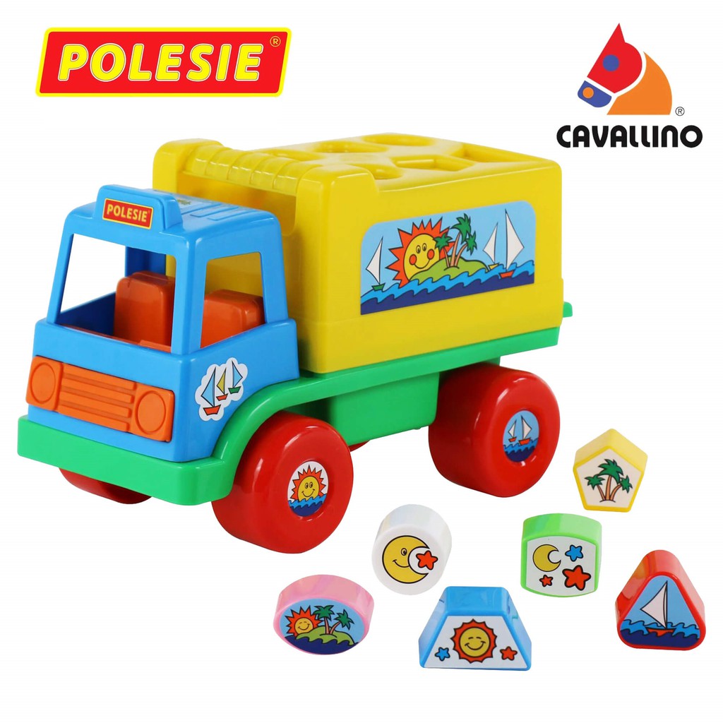 Xe tải thả khối hình Island - đồ chơi Polesie Toys