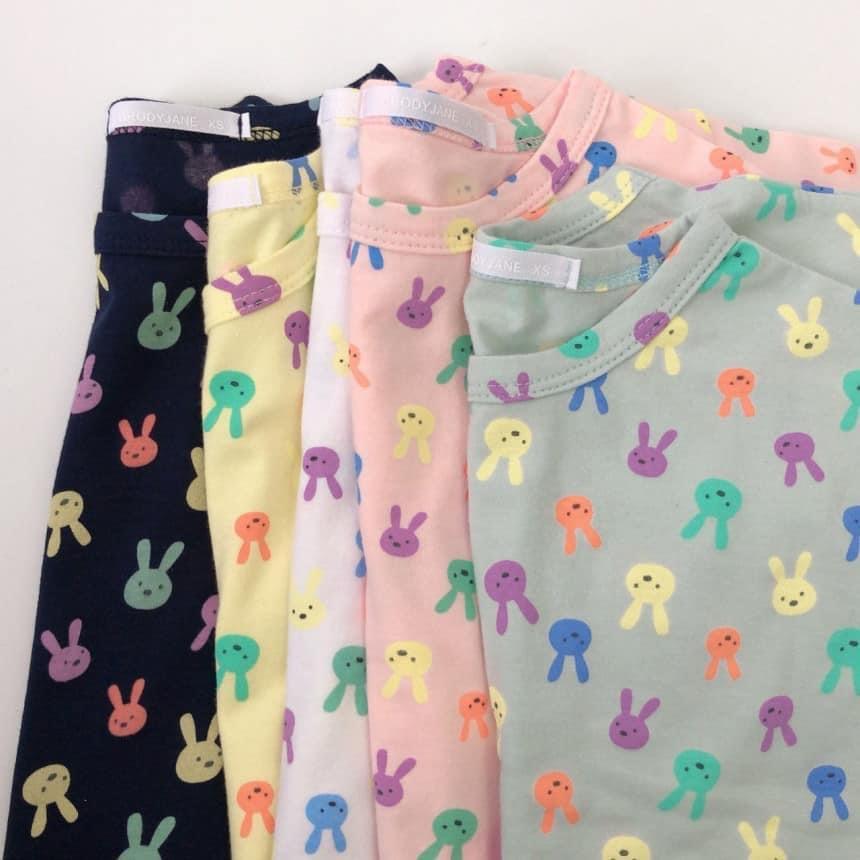 Bộ cộc tay cho bé bộ cộc tay THỎ 7 MÀU cho bé trai bé gái chất thun lạnh cao cấp siêu mềm siêu mát