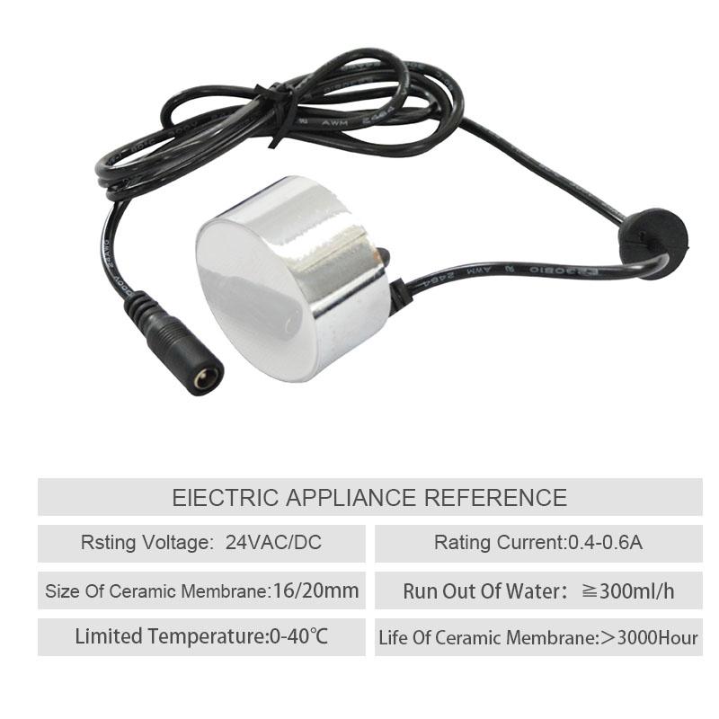 ATWFS Nhôm Mini Phun Sương Tạo Phun Sương Tạo Ẩm Hình Ếch Con Vòi Phun Nước Ao Sương Mù Máy Atomizer Máy Tạo Độ Ẩm Không Khí