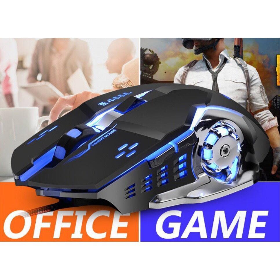 Chuột Máy Tính Có Dây Chuyên GAME PRO Full Led, Chuột Gamming Siêu Nhạy Chỉnh 800 - 3200DPI, Đế Di Kim Loại, BẢO HÀNH