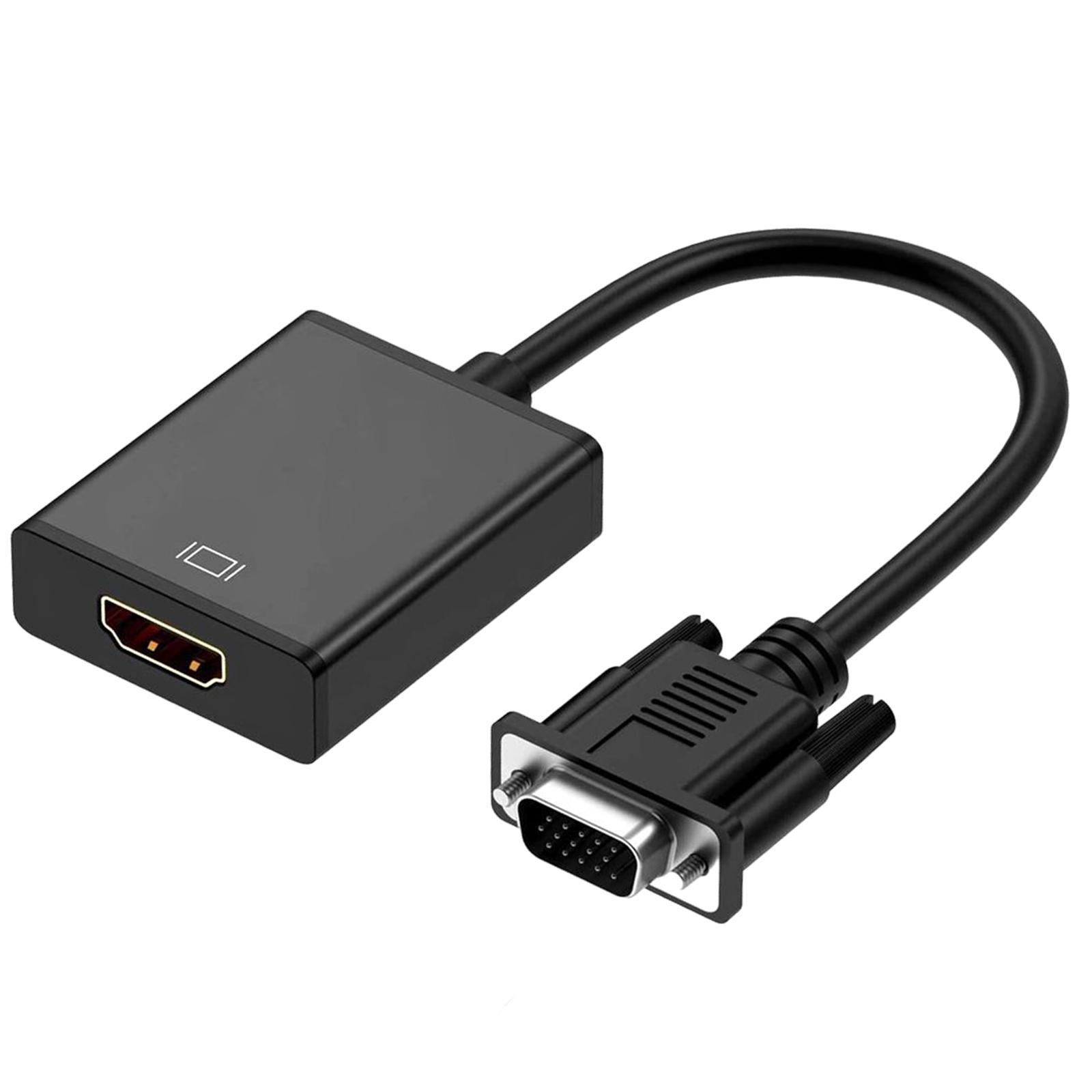 HDMI to VGA Adapter, HD Female to Male 1920 x 1080P for PC Laptop Projector for Xbox for Chromebook