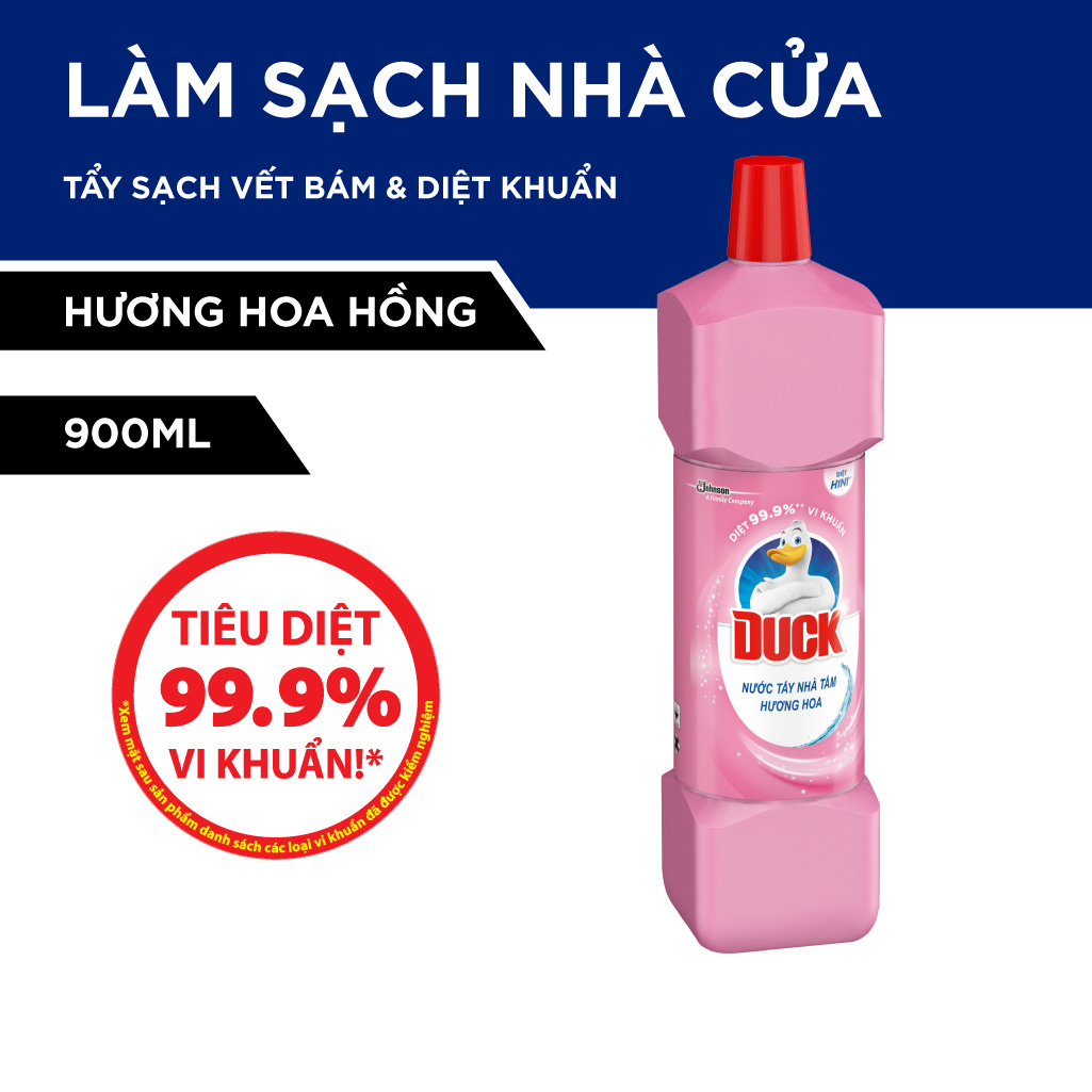 Chai Tẩy Rửa Nhà Tắm DUCK Hương Hoa 900ml