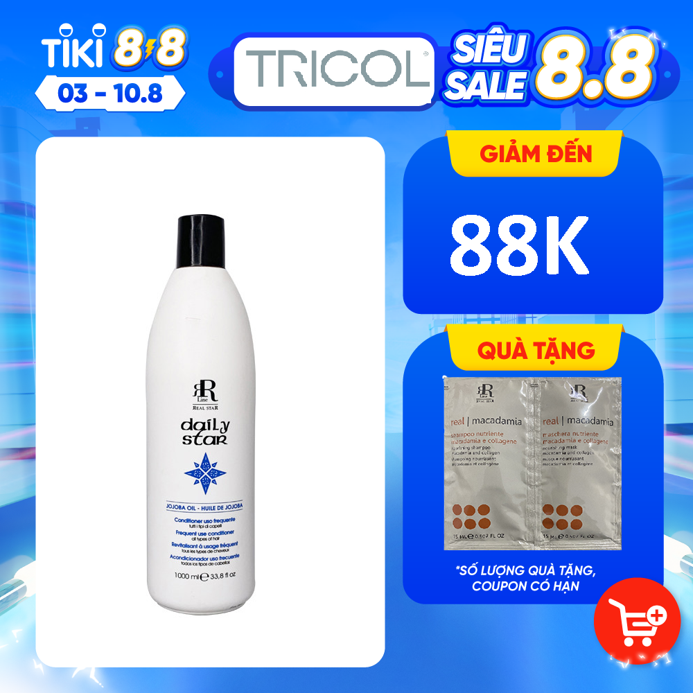 Dầu xả dưỡng ẩm và tăng sức sống cho tóc RRline Daily Star Conditioner 1000ml