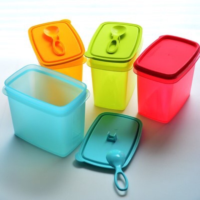 BỘ 4 HỘP GIA VỊ TUPPERWARE