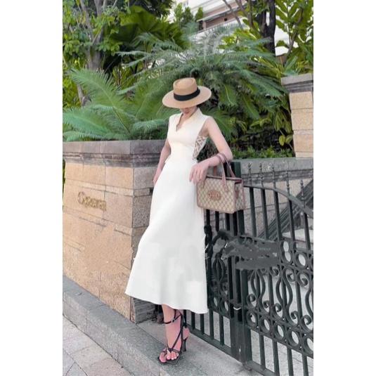 Đầm Xòe Đan Eo Dáng Dài Váy Cao Cấp BY8350
