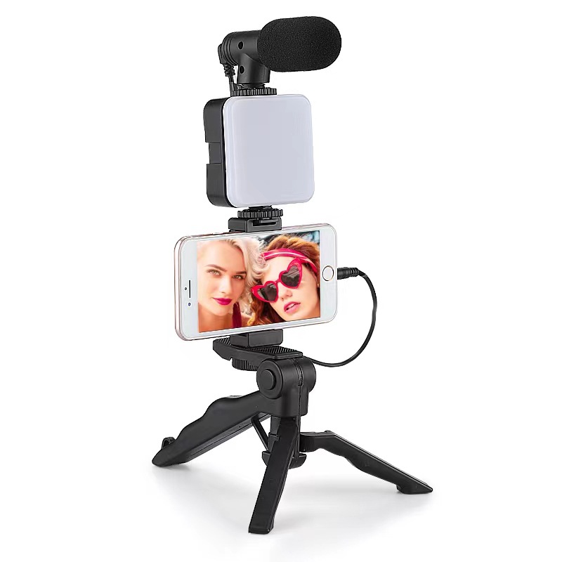 GẬY SELFIE KÈM LED , MIC - LIVESTREAM AY-49 -CHỐNG RUNG AY49