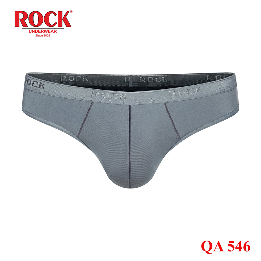 Quần lót nam cao cấp ROCK mát lạnh QA-546, form thấp trên nền chất liệu thun lạnh (microfiber)