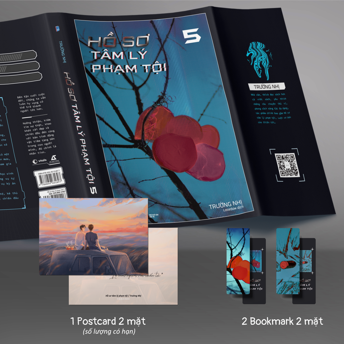 Sách Hồ Sơ Tâm Lý Phạm Tội - Tập 5 - Bản Đặc Biệt - Tặng Kèm 2 Bookmark + 1 Postcard 2 Mặt Thiết Kế Độc Quyền