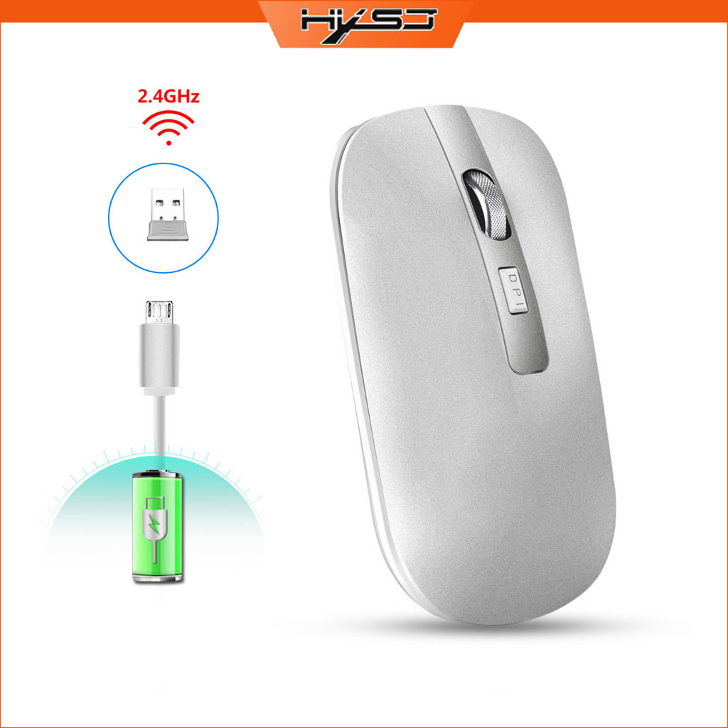 Chuột không dây HXSJ M30 sạc điện wireless 2.4Ghz DPI 1600 - Hàng chính hãng