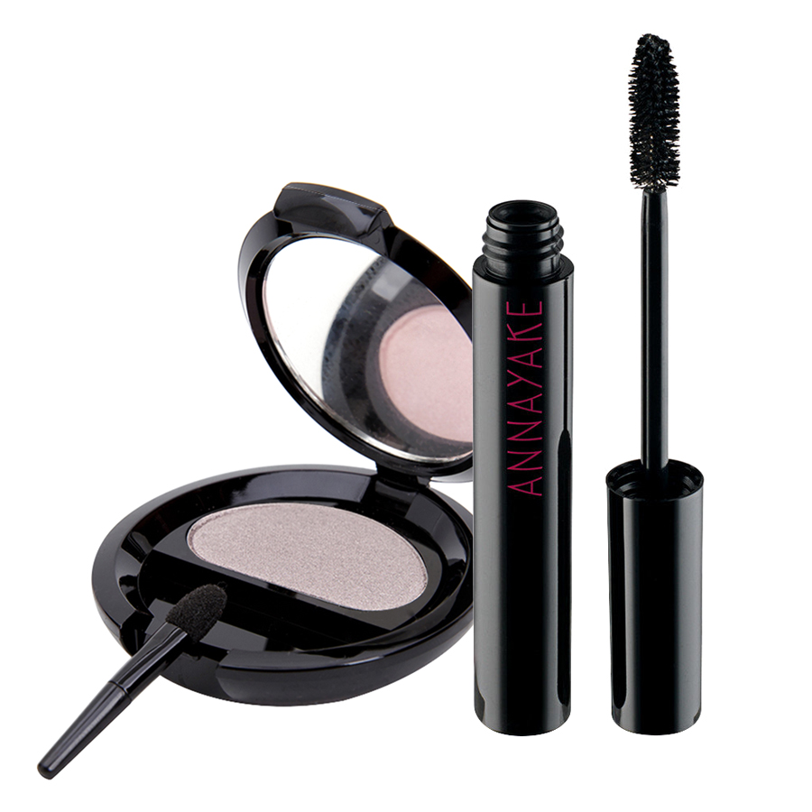 Combo Mascara Và Phấn Mắt Tím Khói Annayake