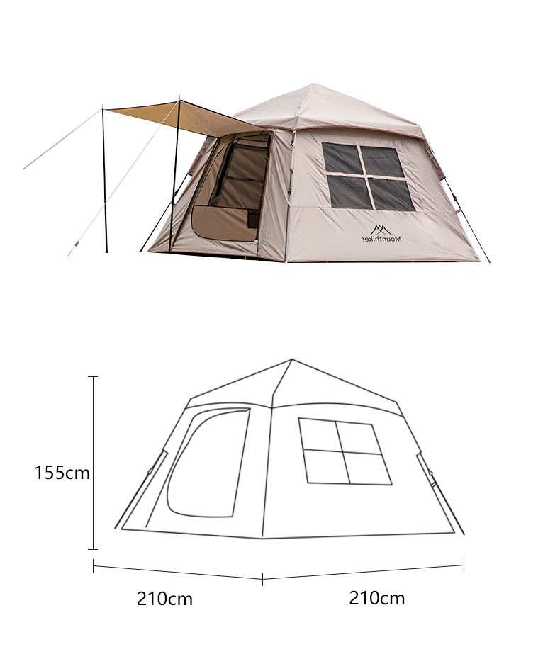 Lều cắm trại lều camping dã ngoại tự bung cho 3-4 người  SZK-385