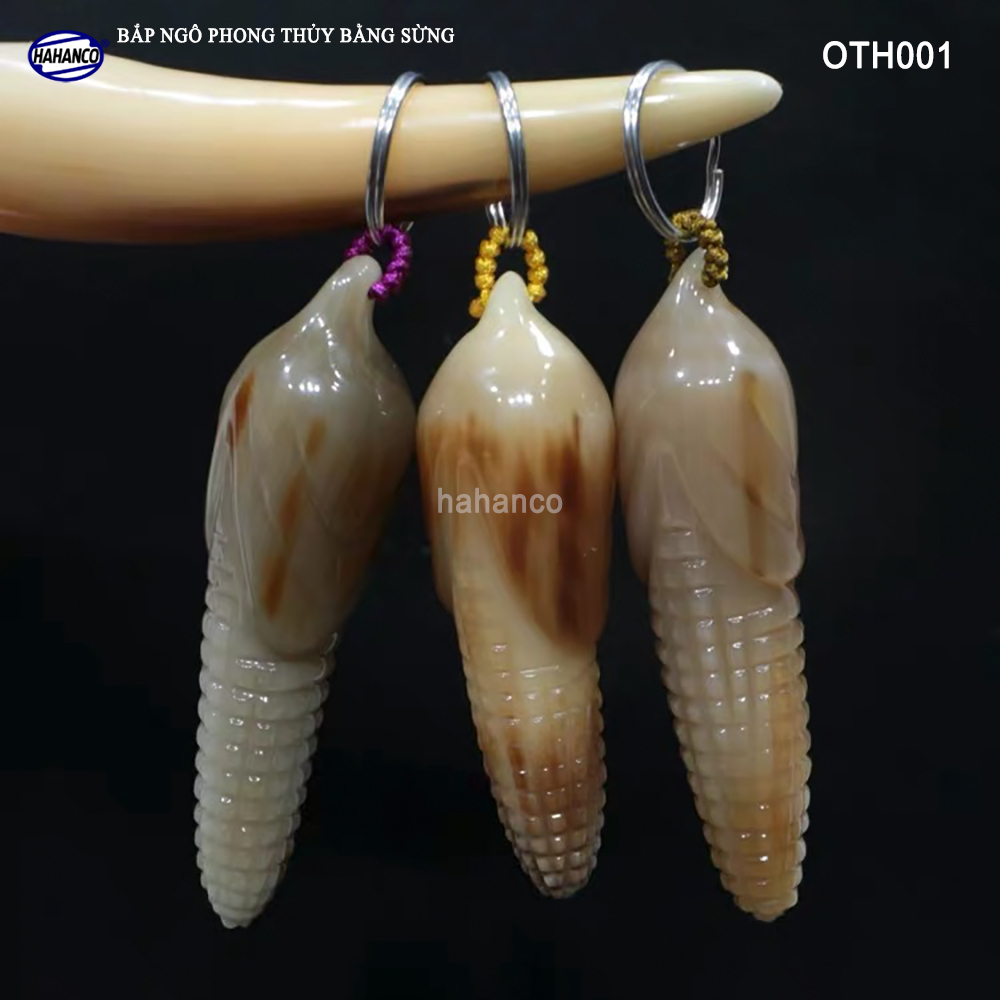 Bắp Ngô Phong thủy bằng sừng được làm thủ công 100% Đem lại sự sung túc cho người sở hữu