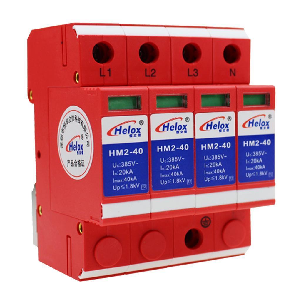 380V Three-phase Power Supply  Arrester SPD Surge Protector Device