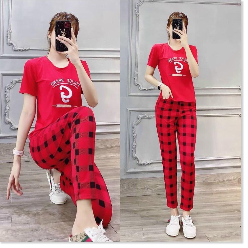 Set bộ thun Cotton NỮ DÀI MẶC NHÀ