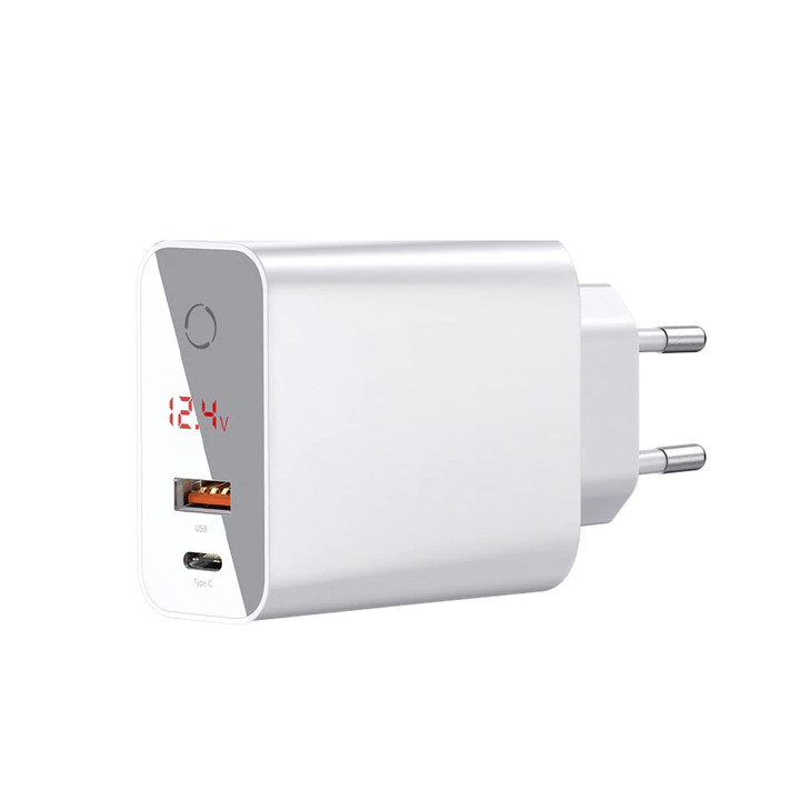 Cóc củ sạc nhanh 45W đa năng hẹn giờ 2 cổng USB và Type-C hiệu Baseus Speed PPS Smart Shutdown ( 5A - 45W, sạc nhanh chuẩn QC4.0/ QC3.0 / PD / SCP/ Quick charger, Timer Auto Power Off) - Hàng chính hãng