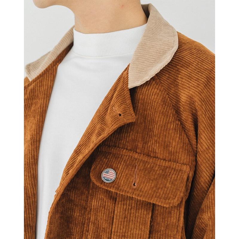 Áo khoác nam dáng ngắn hàn quốc SSSTUTTER áo Jacket chất liệu nhung tăm cao cấp 3 màu trẻ trung thomas jacket 2017 ver