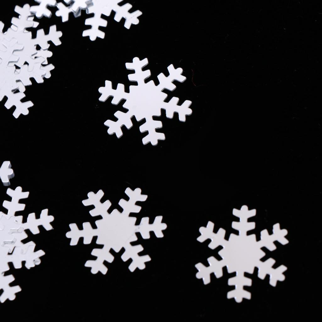 Christmas White Snowflake Throwing Confetti Party Tabletop Decor 15g