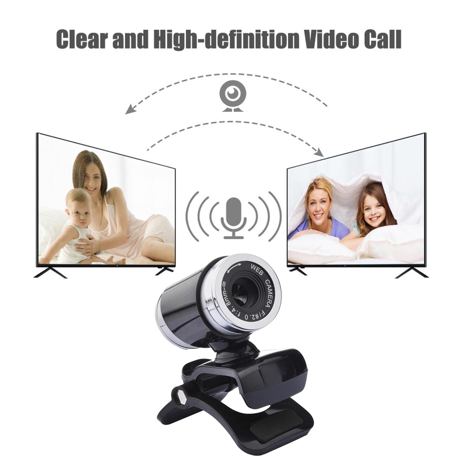 Máy ảnh Web độ nét cao 480P USB 2.0 với đế kẹp micrô 60FPS Không có ổ đĩa cho máy tính xách tay