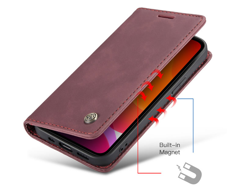 Bao da cao cấp dành cho iPhone 12 Pro Max dạng ví chính hãng Caseme - Hàng Nhập Khẩu
