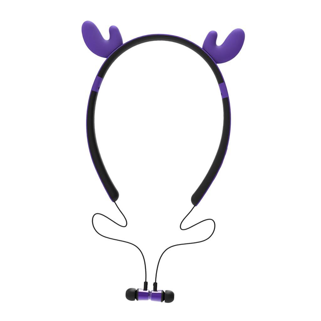 Wireless Noise Cancelling Headphone for Workout Running Gym Purple