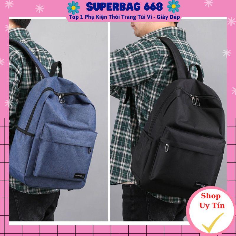 Balo ulzzang nam nữ đi học, đi chơi vải dù chống thấm nước thời trang hàn quốc Superbag668 346