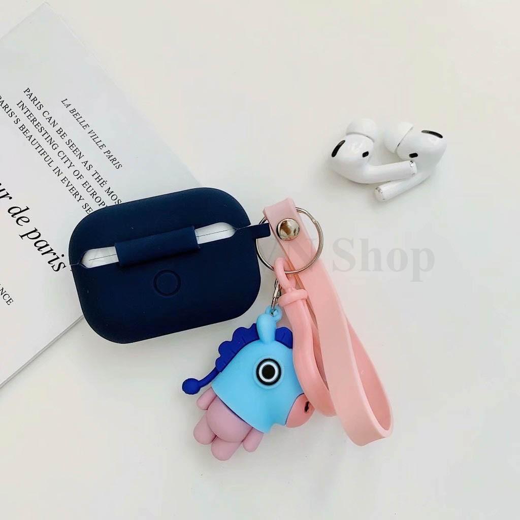 Case dành cho airpods pro silicon kèm móc kute cao cấp