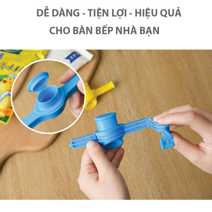 Combo 4 Dụng cụ Kẹp Niêm Phong Túi Đựng Thực Phẩm Tiện Lợi