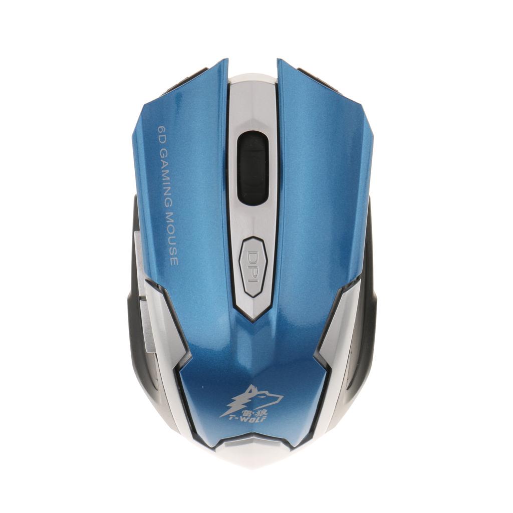 2.4G Wireless Mouse Optical Mice Adjustable DPI 6 Keys for Laptop PC