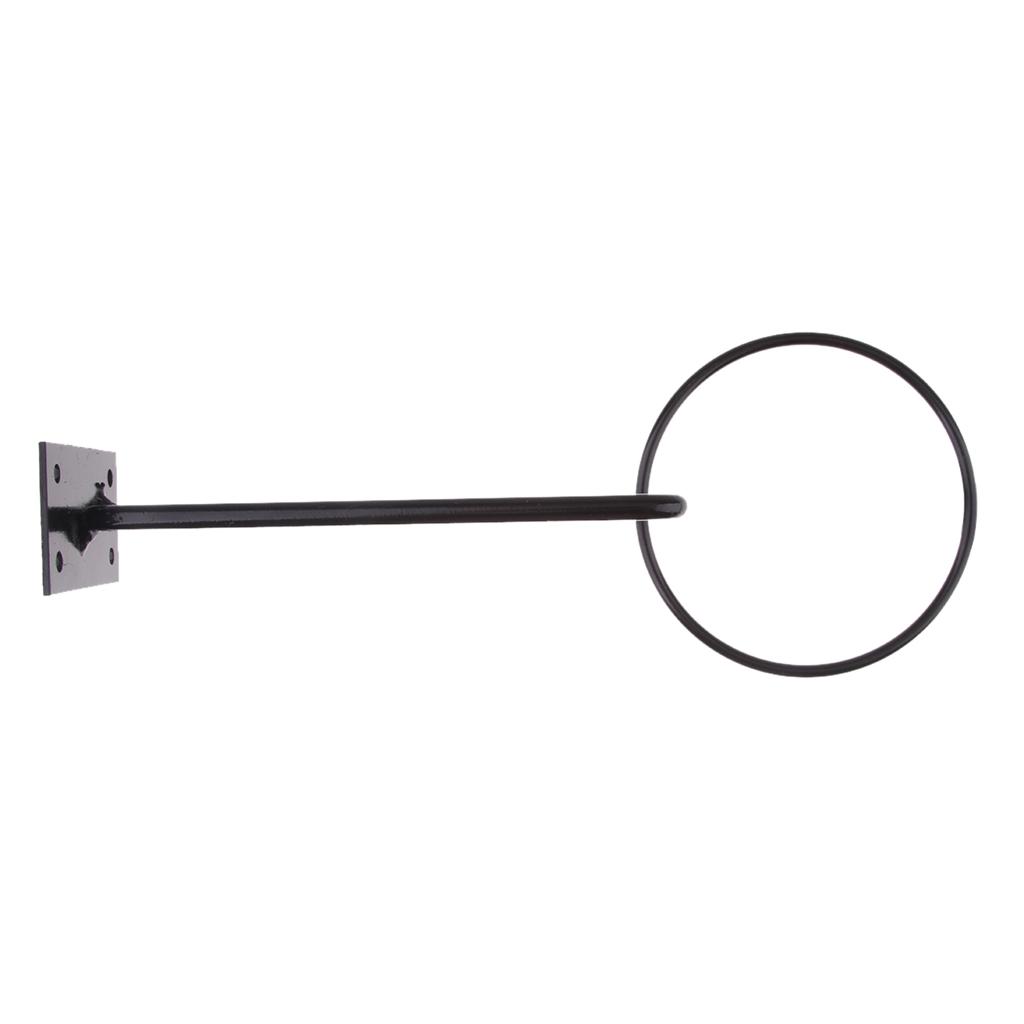 Set of 6, Motorbike Holder Jacket Hat Wall Hanger Heavy Duty Black