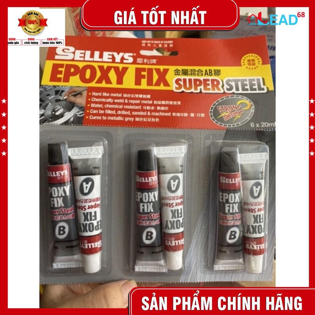 Keo dán (gắn )sắt , kim loại, nhựa.. 2 thành phần AB Eboxy Fix Selleys ( siêu dính)