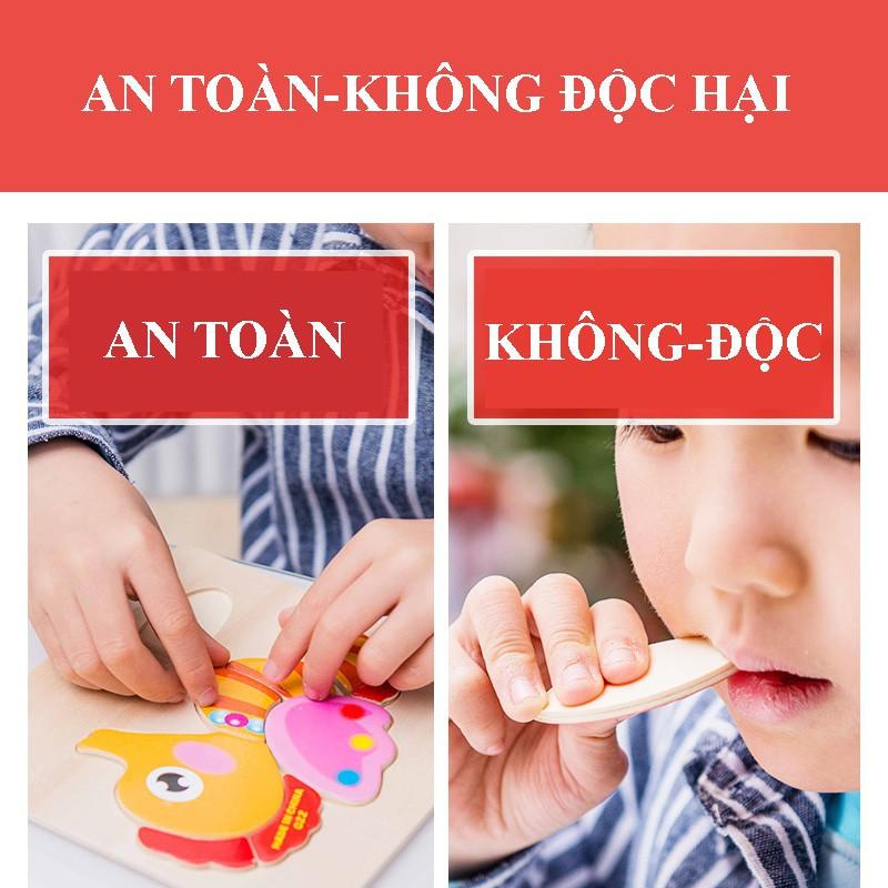Đồ chơi xếp hình cho trẻ em Từ 250K Đồ Chơi Tranh Ghép Hình Phương Tiện Giao Thông 3D Bằng Gỗ