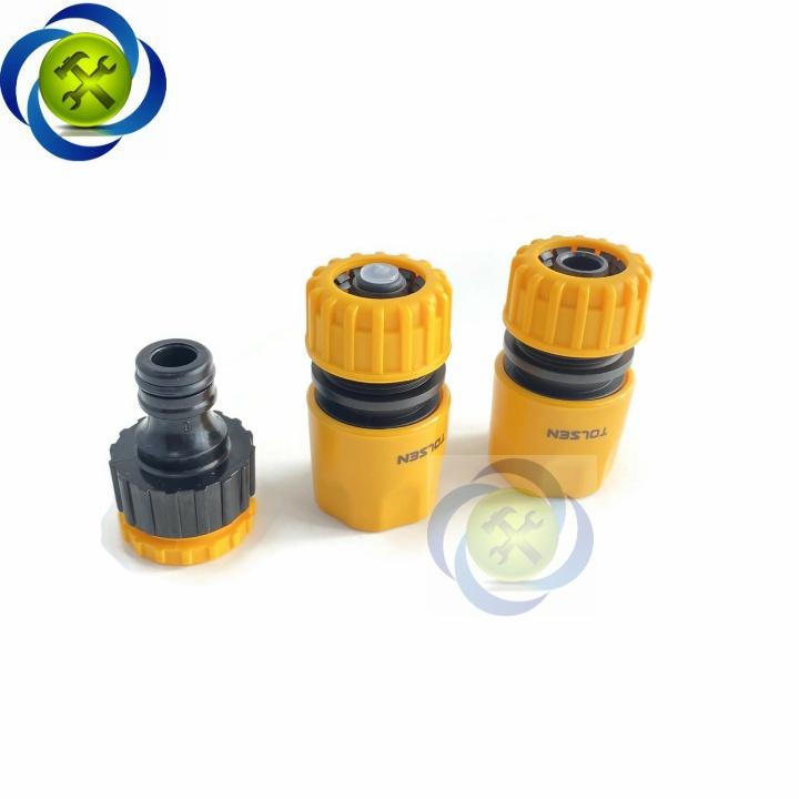 Bộ đầu nối nhanh ống nước Tolsen 57120 ống mềm 1/2