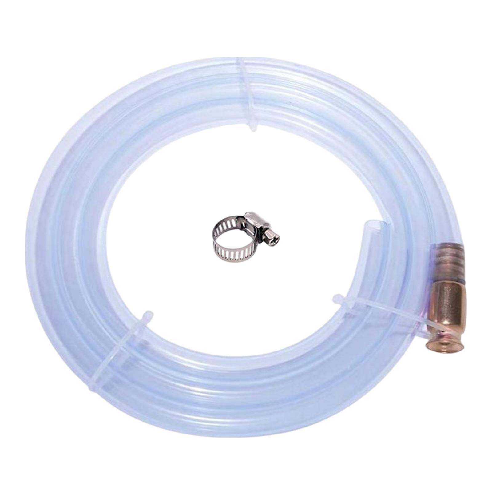 Gasoline Siphon Hose 10ft Automatic Pumping Pipe for Tractor Vehicle