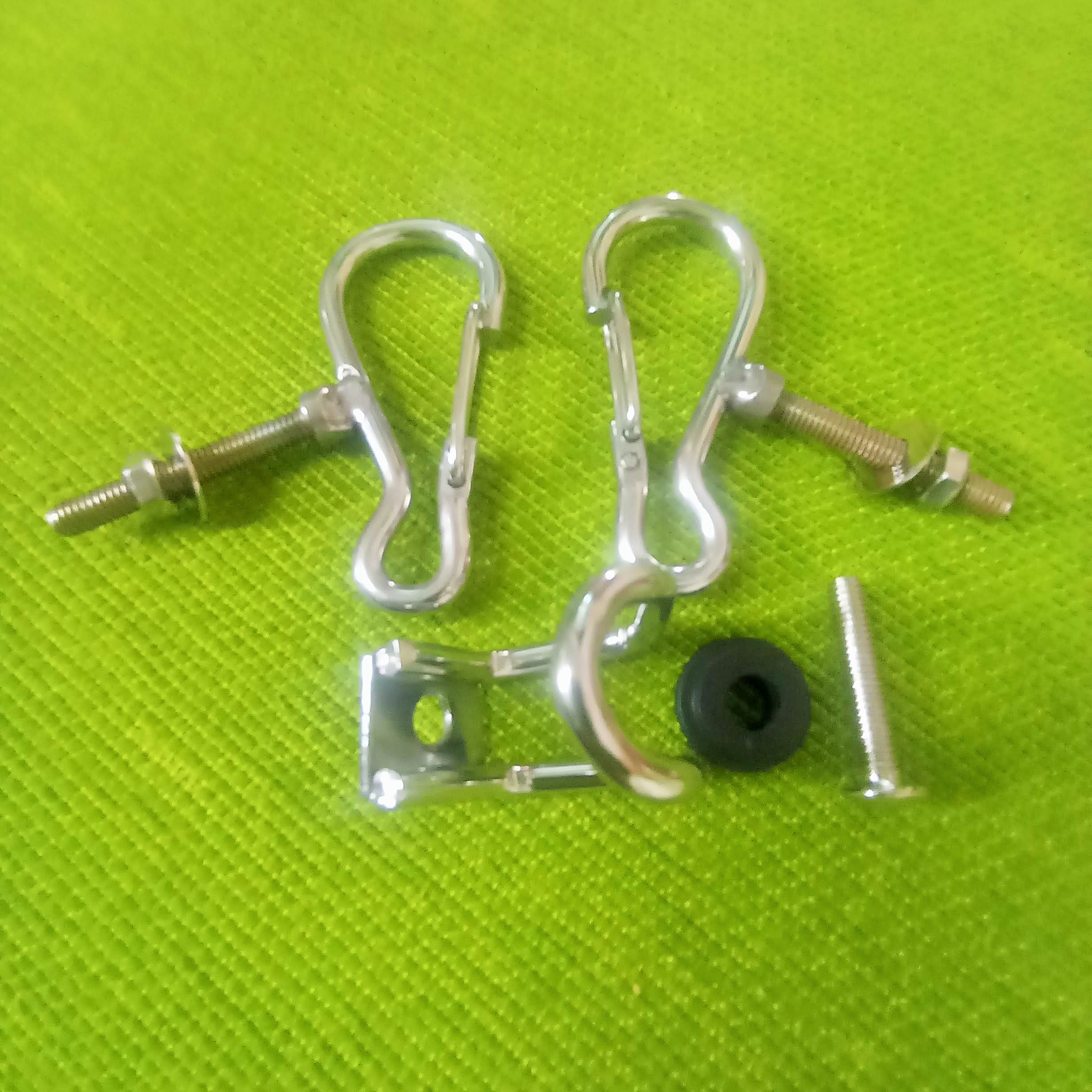 BỘ MÓC TREO CÓ KHOÁ INOX GẮN CÁC LOẠI XE MÁY