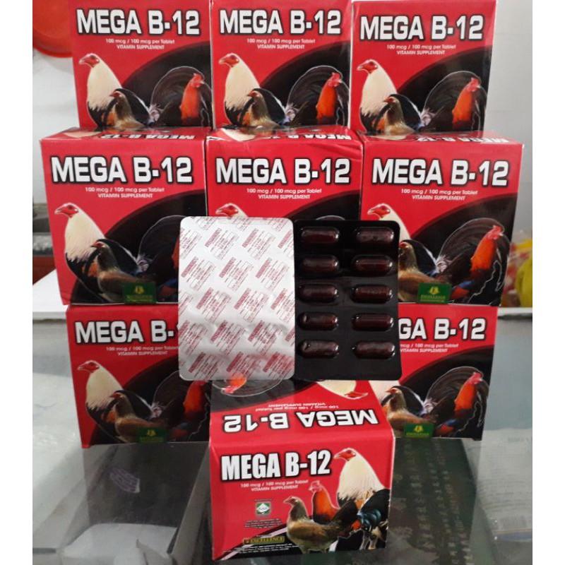 Mega B12 vĩ 10 viên. nuôi gà đá