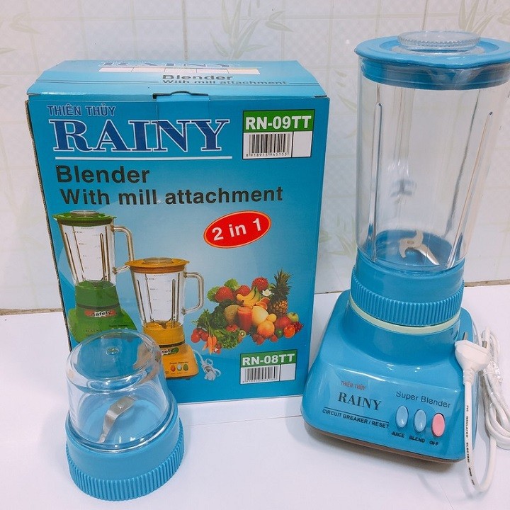 Máy Xay Sinh Tố Rainy RN09TT Màu Xanh - Hàng chính Hảng