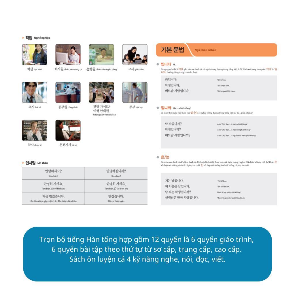 Sách Tiếng Hàn Tổng Hợp Dành Cho Người Việt Nam - Tập 1 - 6 - Bản Màu - MCBooks