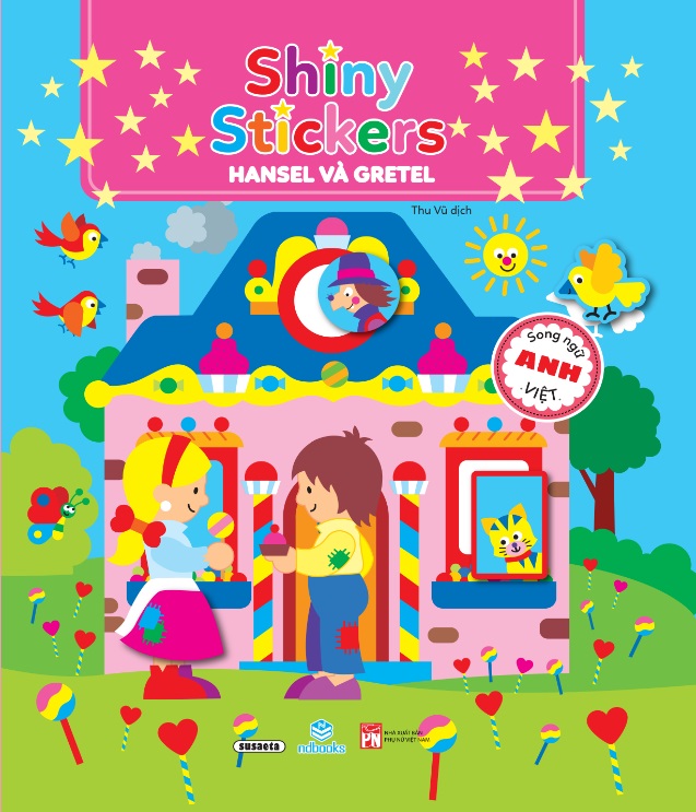 Combo 4 cuốn: Shiny Stickers song ngữ Anh-Việt