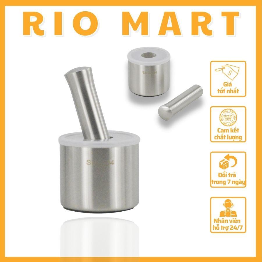 Cối Chày Inox 304 Chính Hãng - Có Nắp Đậy, Hàng Đúc Liền Khối - Kháng Khuẩn, Khử Mùi, Dày Dặn, Chắc Chắn - R26 RIOMART