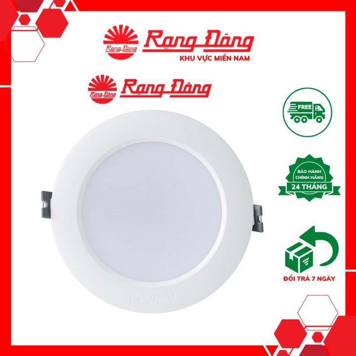 Đèn LED Downlight âm trần đổi màu 7W Rạng Đông AT02 ĐM 90/7W, Vỏ nhôm đúc